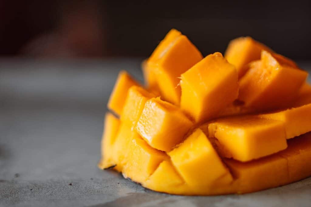 Image of a sliced mango. Pexels